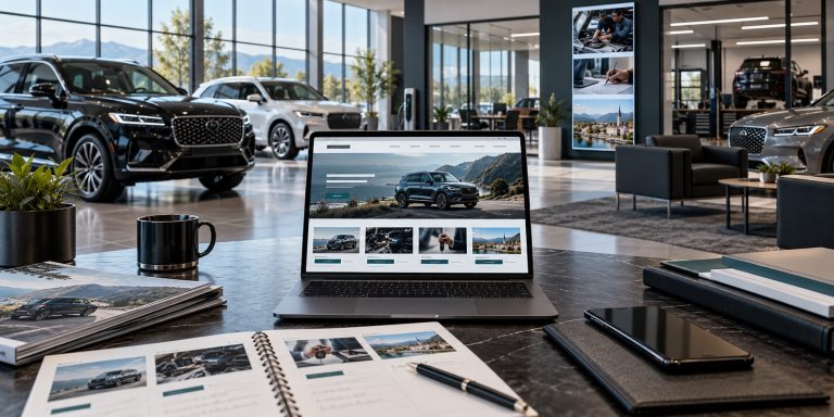 Automotive dealership website content strategy connecting buyer research with sales and service